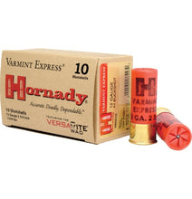 Load image into Gallery viewer, Hornady 12ga #4 Buckshot Varmint Express Ammunition Box of 10
