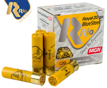 Load image into Gallery viewer, Rio Steel Shot 20ga #4 28gr 76mm Royal Blue Steel 1400FPS *25 Rounds
