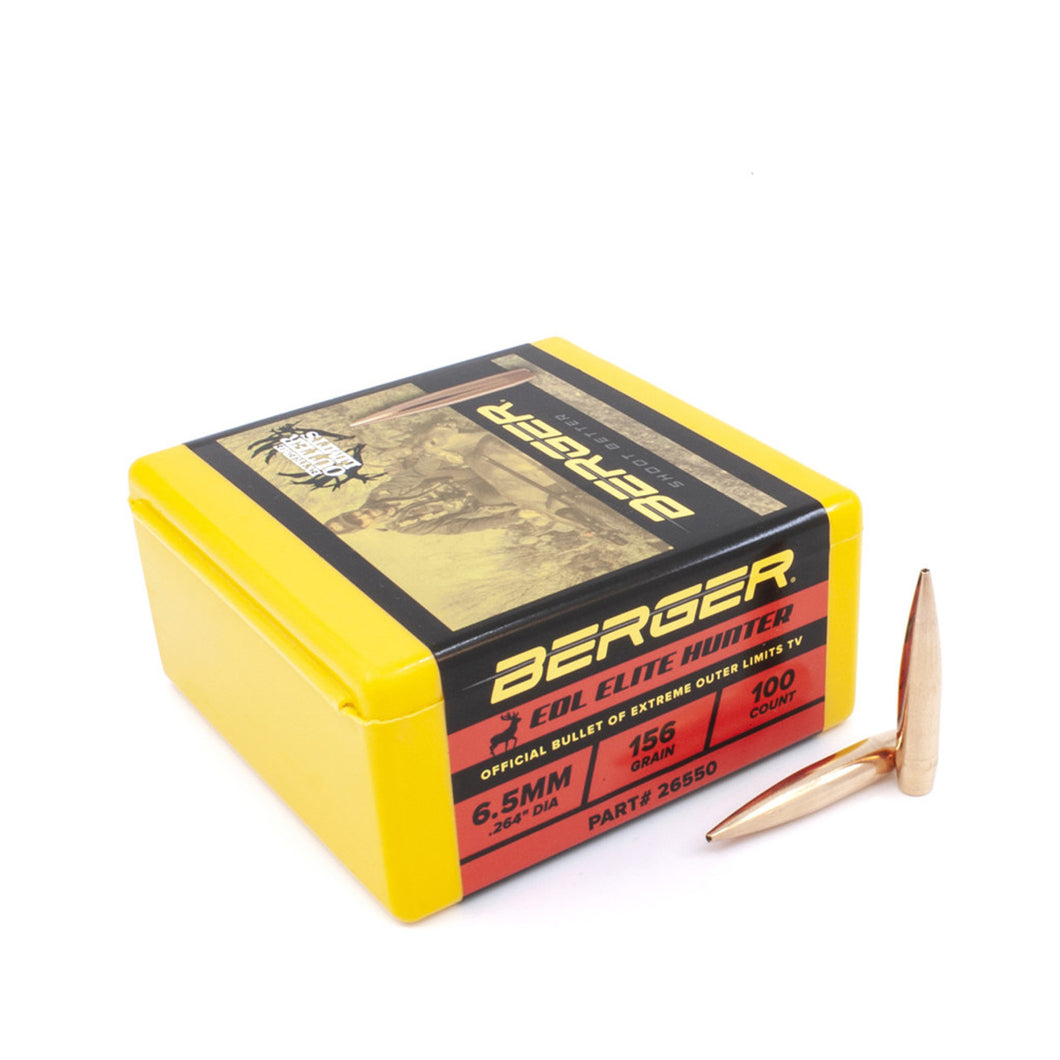 Berger 6.5mm 156 gr EOL Elite Hunter (100)