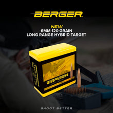 Load image into Gallery viewer, BERGER 6MM 120 GR LONG RANGE HYBRID TARGET
