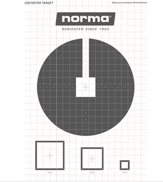 Norma 100m Sight In Target – tenpointone