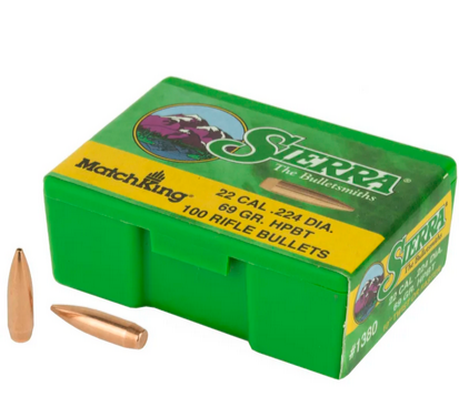 SIERRA 22 CAL 69 GR. HPBT MATCHKING (100)