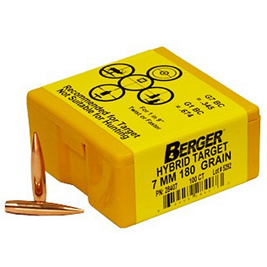 BERGER 7MM 180 GR HYBRID TARGET
