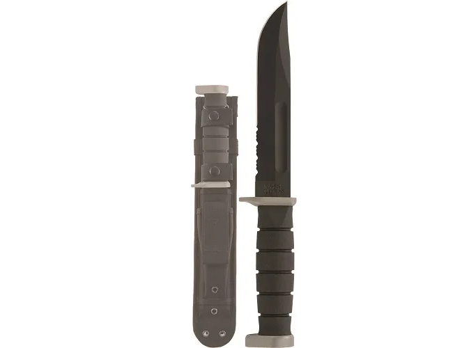 KA-BAR 1281 D2 EXTREME, Serrated Edge, Nylon/Cordura Sheath