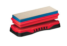 Load image into Gallery viewer, LANSKY DOUBLE-SIDED DIAMOND BENCHSTONE WITH SELF-STORING BASE 15X5CM - COARSE FINE
